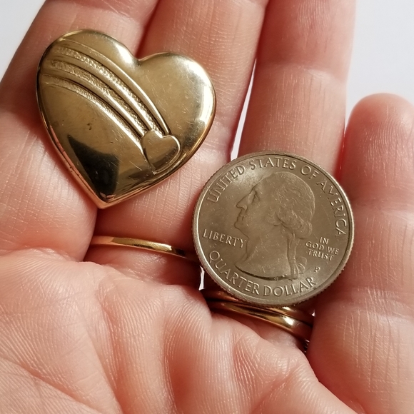 Vintage Variety Club heart brooch pin gold tone shooting star - Picture 2 of 10